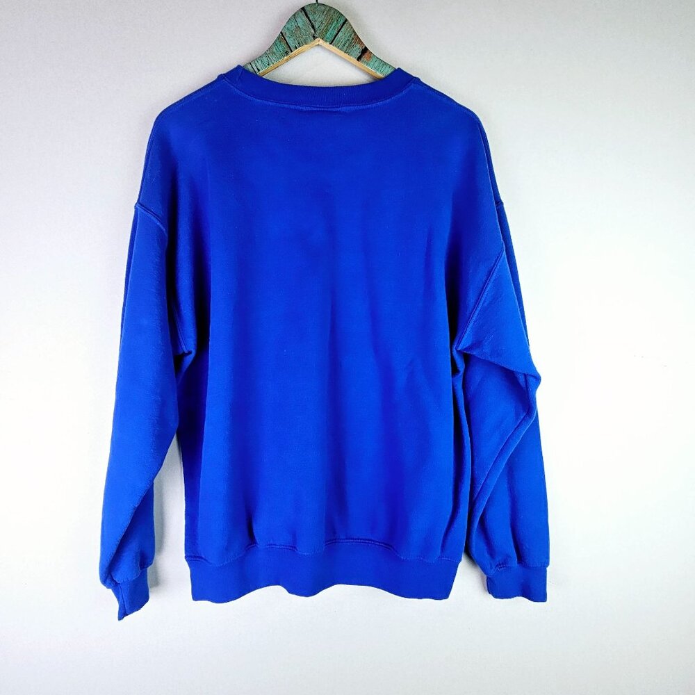 Vintage MV Sport Miami Dade College Sweatshirt, Blue White, Sz L - Picture 5 of 7